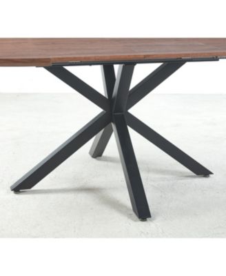 Extendable Table Metal Leg MDF Top 120-200cm