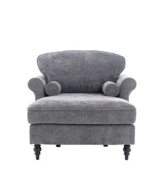 Oversized Chenille Chaise Lounge Sofa Bed