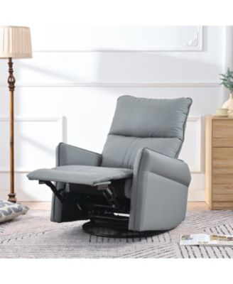Swivel Rocker Recliner Chair, Nursery Glider, Modern Rocking Chair