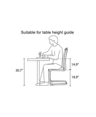 Streamdale Modern PU Leather Dining Chairs, Golden Legs (Set of 2)