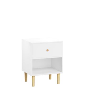 Streamdale 23.22"H Wooden Nightstand with One Drawer One Shelf for Kids