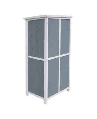 54" Storage Shed w/ Sloped Roof & 5 Compartments