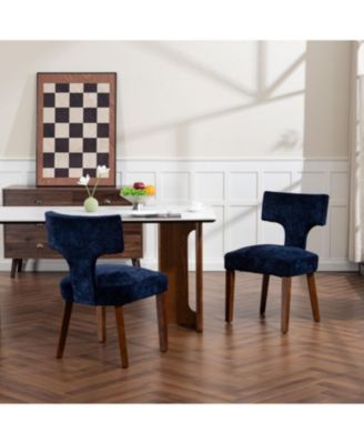 Streamdale Mid Century Modern Blue Dining Chairs (Set of 2 )