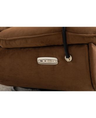 Power Recliner with Bluetooth and USB, Grey