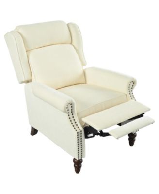 29.75" Push Back Wingback Recliner