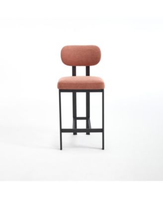 Upholstered Counter Height Bar Stools - Set of 2