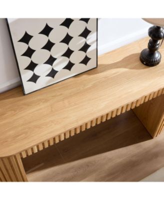 Modern Console Table with Drawer - NATURE