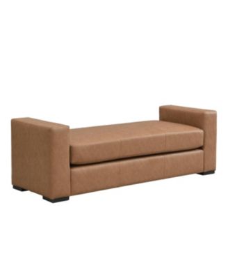 Stylish and Durable Faux Leather Ottoman