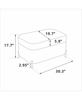 Corduroy Storage Ottoman