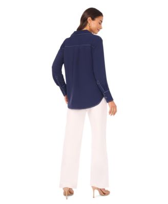 Women's Curved Seam Straight Jeans