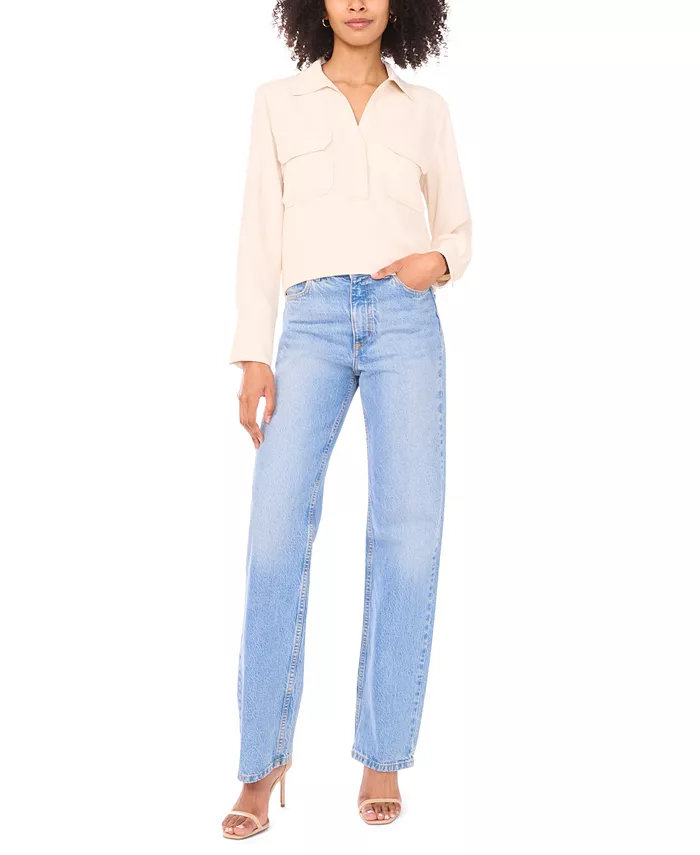 Women's Collared Neck Blouse - thumbnail 8