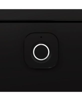 Square Double-Layer Coffee Table w/ Hidden Compartment & Fingerprint Lock