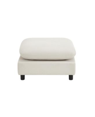 69" 3-Piece L-Shaped Modular Sectional Sofa with Ottoman