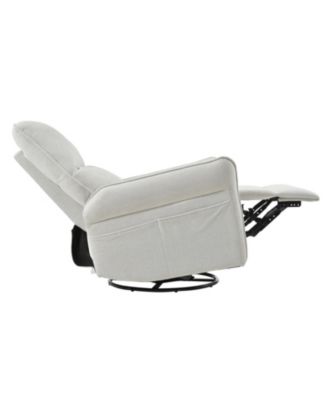 Swivel Rocker Recliner Chair, Nursery Glider, Modern Rocking Chair - Gray