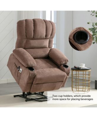Streamdale Electric Massage Lift Chair w/ Heat & Vibration, USB, Lay Flat