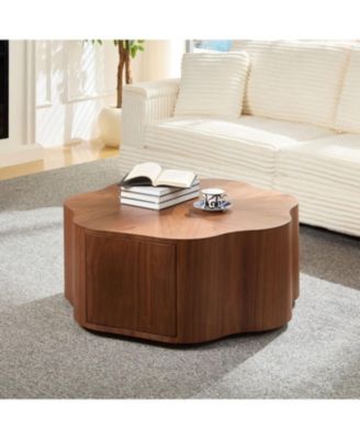 Petal Coffee Table with Drawer - No Assembly Needed