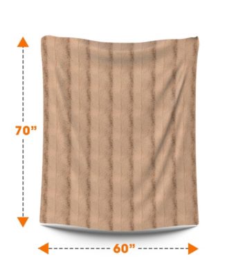 Ultra Soft Faux Fur Reversible Throw, 60" x 70"