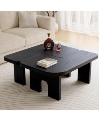 Streamdale Modern   Wooden Extendable Nesting Coffee Table Set