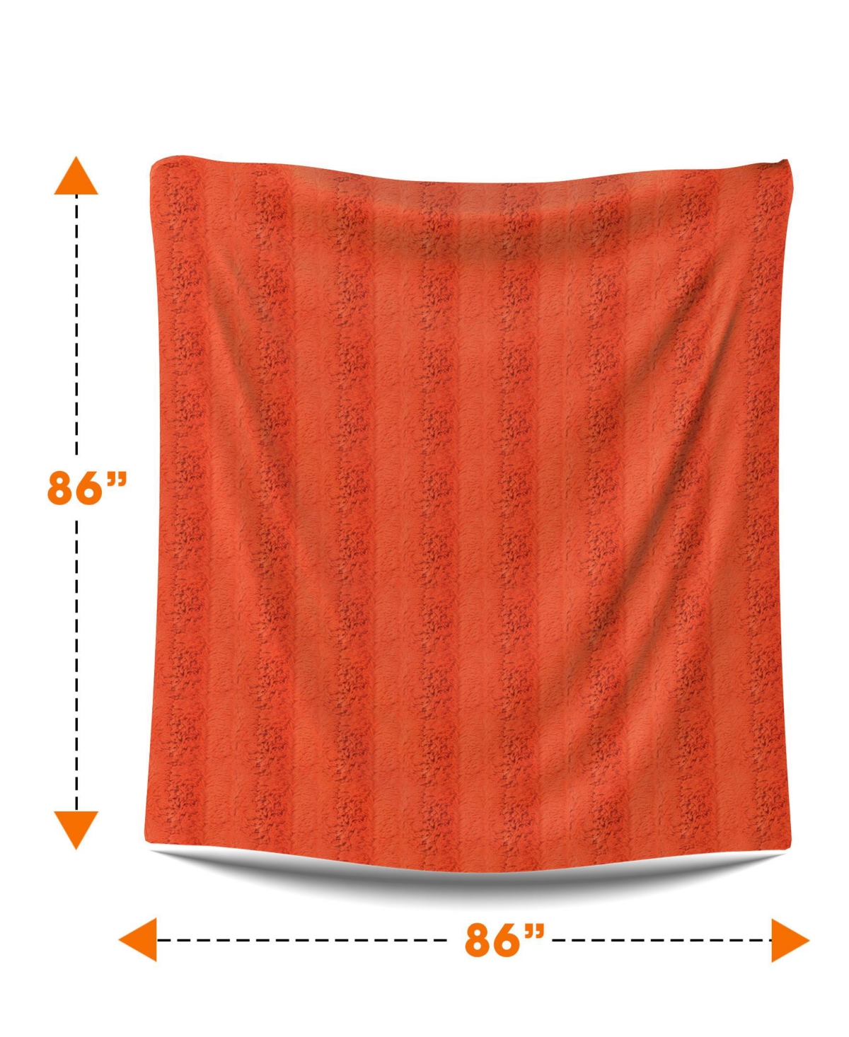 Cheer Collection Ultra Soft Faux Fur to Microplush Reversible Oversized Throw