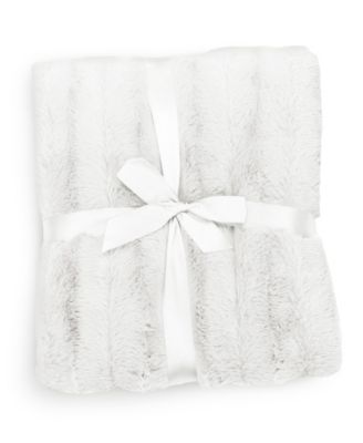 Ultra Soft Faux Fur to Microplush Reversible Oversized Throw, 86" x 86"