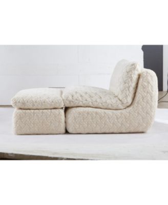 Full Compression sofa chair with swivel add Ottoman