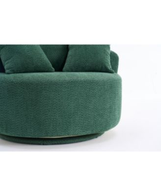 Streamdale Swivel Barrel Accent Chair with Pillows
