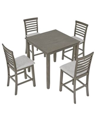 5-Piece Retro Dining Table & Chairs Set - (Assembly Required)