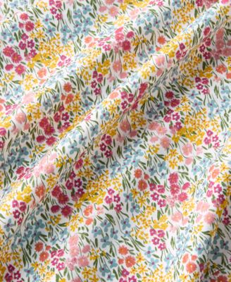 Printed Cotton Sateen 3-Pc. Sheet Set, Twin XL, Exclusively for Macy's 