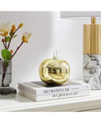 Alloya 2 Piece Apple and Pear Glass Sculpture Set