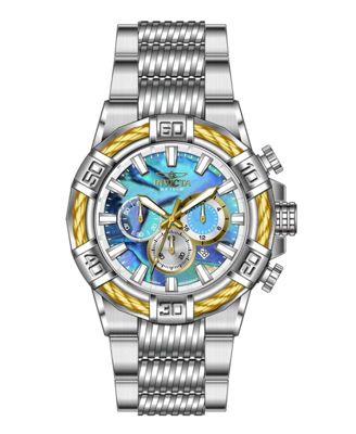 Men's 49897 Bolt Quartz VD53 Abalone Dial Watch
