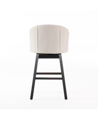 360 Degree Swivel Bar Stool with Stunning Nailhead Trim, Set of 2