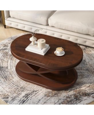 Retro Coffee Table Set - Oval Coffee & Round End Tables
