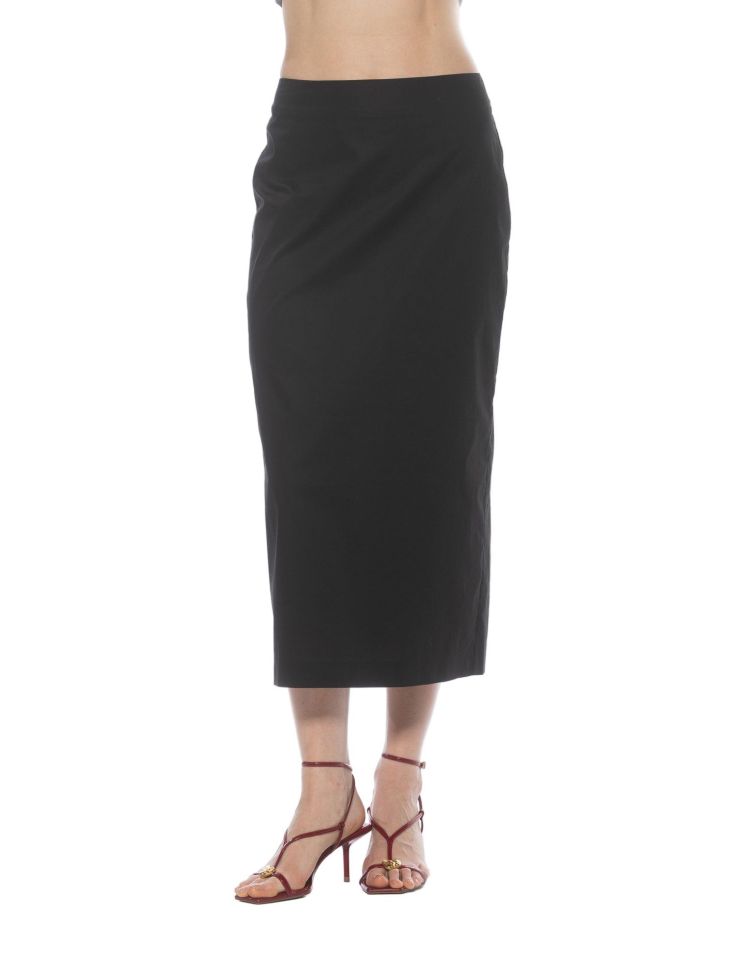 Women's Ginni Mid Waist Column Midi Skirt