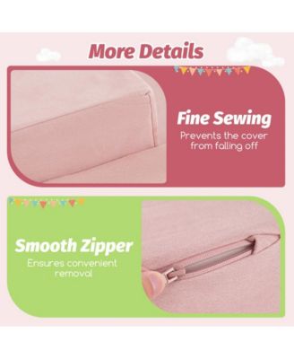 Kid's Soft Climbing Blocks Set with Slide Step Shapes and Ball Pit for Indoor Play