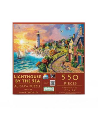 Lighthouse by the Sea 550 piece Jigsaw Puzzle for Adults