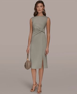 Women's Jewel-Neck Sheath Dress