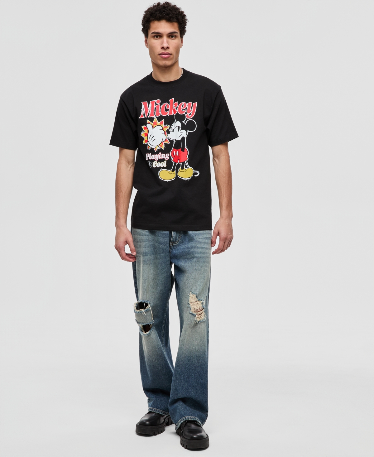Mode of One Men's Cotton Mickey Mouse Graphic T-Shirt, Macy's Exclusive