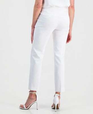 Women's Stretch Twill Cropped Pull-On Pants, Regular & Petite