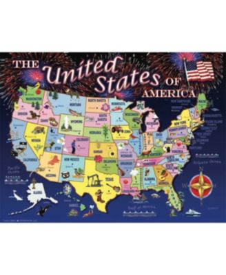 United States Map 1000 piece Jigsaw Puzzle for Adults Fourth of July