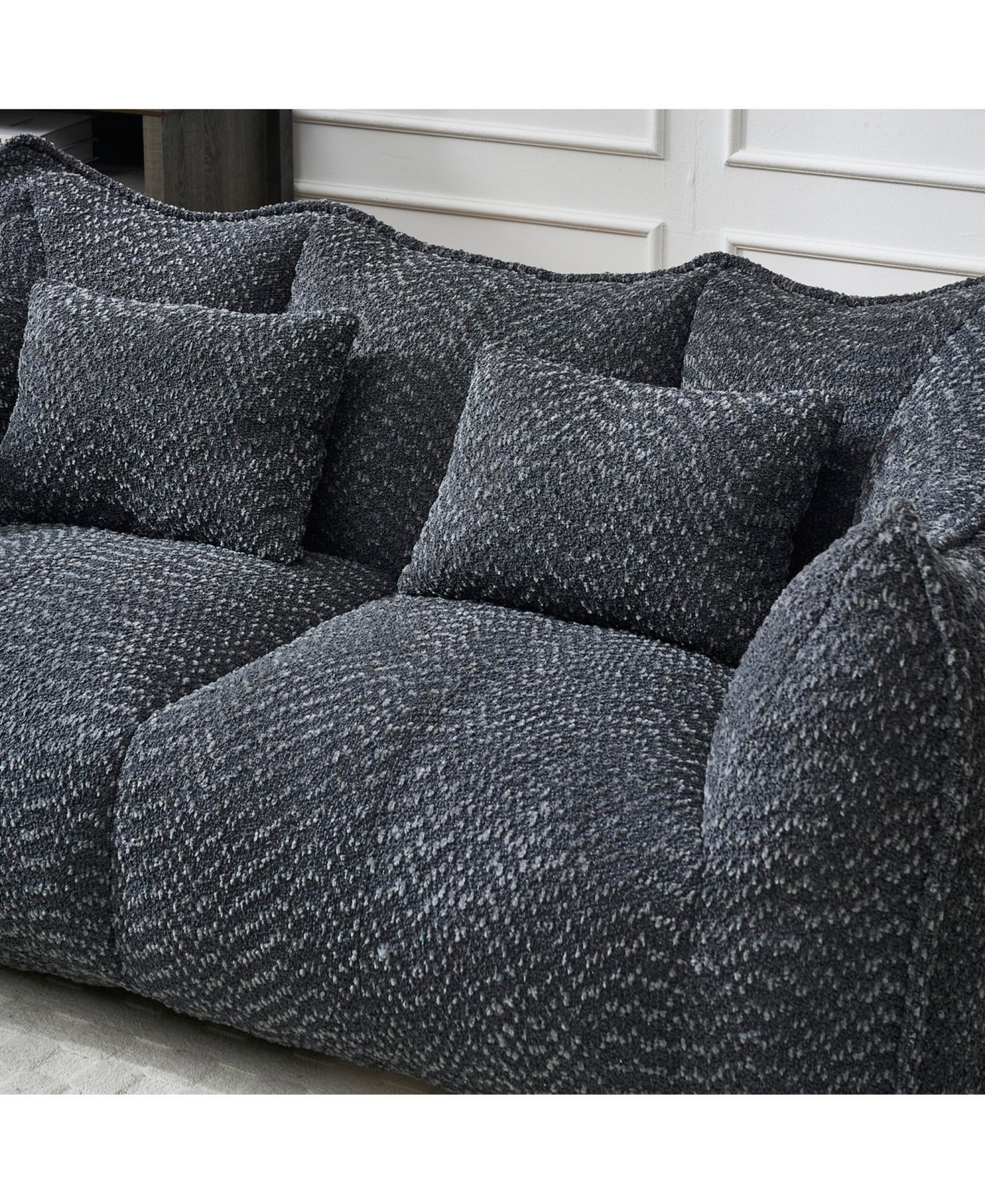 Streamdale Furniture Plush Beanbag Sofa with Foam Core for Two