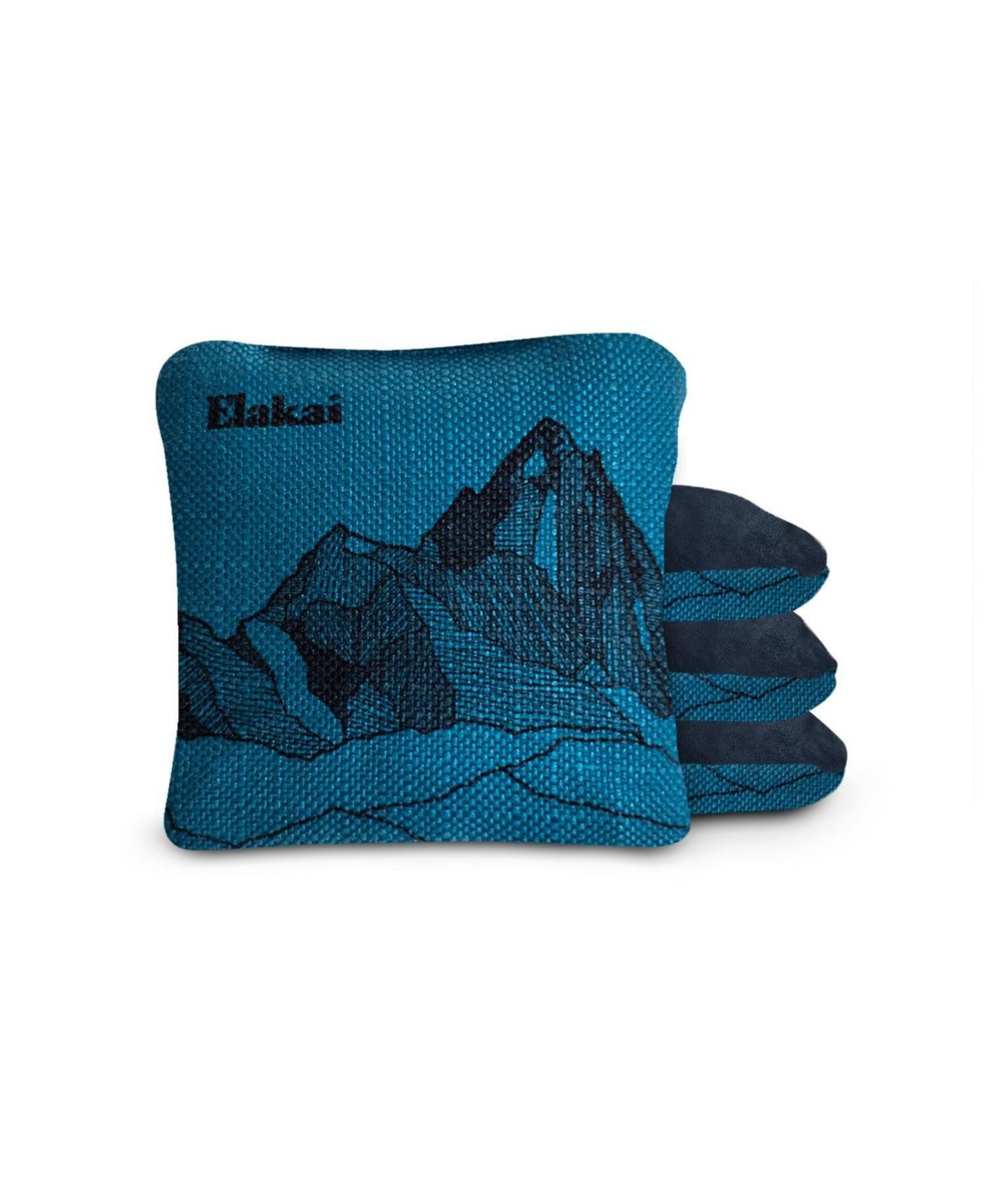 Детские игрушки Elakai Mount 6" x 6" Dual-Fabric Double-Stitched All-Weather Cornhole Bags, 4-Piece, Ages 14+, цвет: Синий — фото 1
