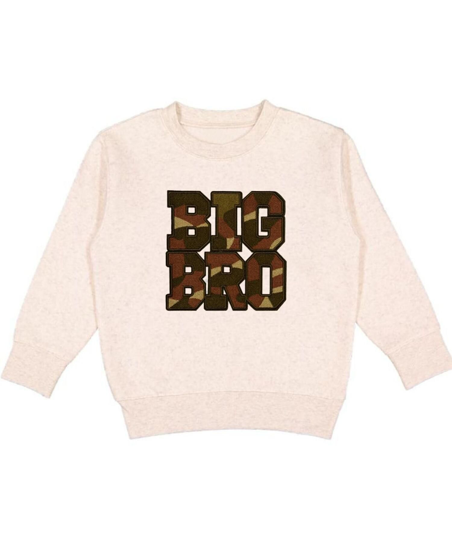Boys Big Bro Camo Patch Sweatshirt