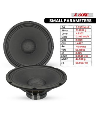 12 Inch Speaker Pair 200W PA DJ Loudspeaker 8 Ohm Replacement Driver w 30 Oz Magnet - SP 12120 8OHMS 2PCS