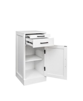  Modular Wine Bar Hutch Cabinet (White