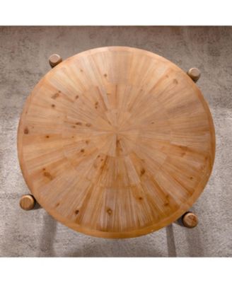 Rustic Round Coffee Table