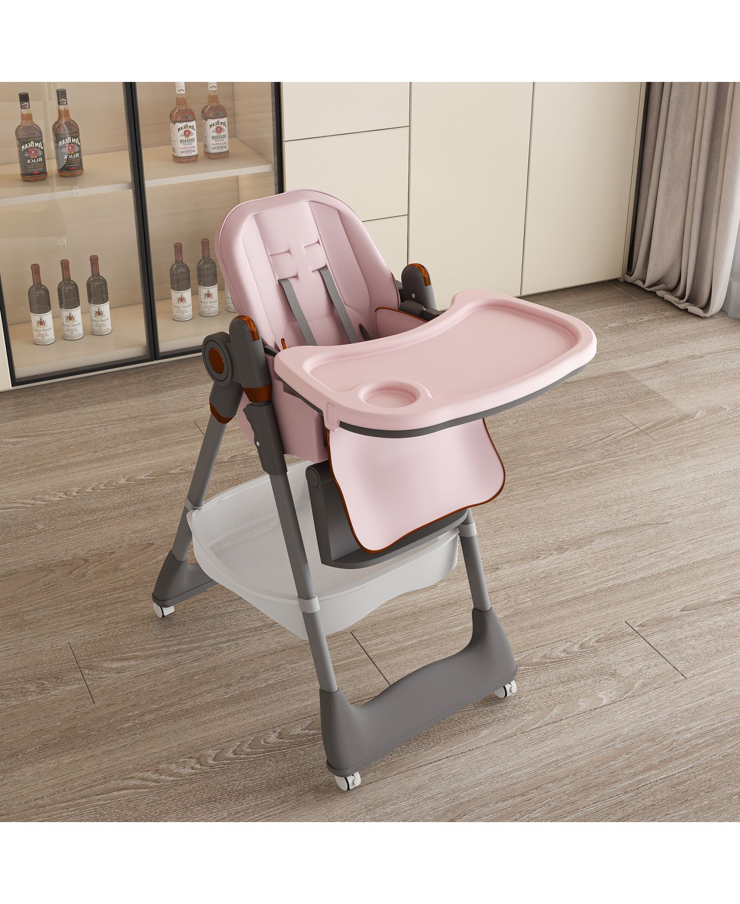 Adjustable Baby High Chair - Portable Feeding Seat