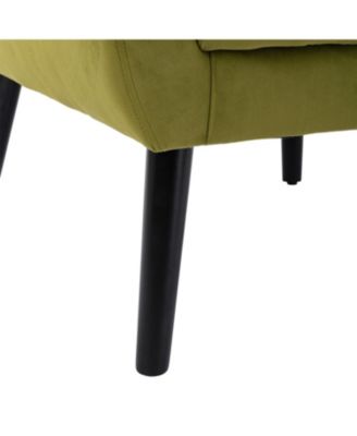  Velvet Chair with Black Legs