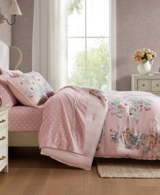 Heather Vintage Floral 5-Pc. Comforter Set, Twin XL