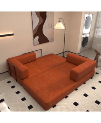  Corduroy Convertible Sleeper Sofa Bed