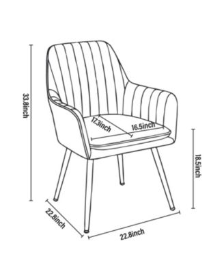 Streamdale Velvet Dining Chairs (Set of 2)